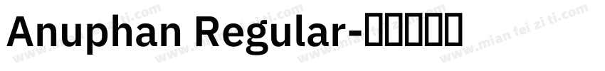 Anuphan Regular字体转换